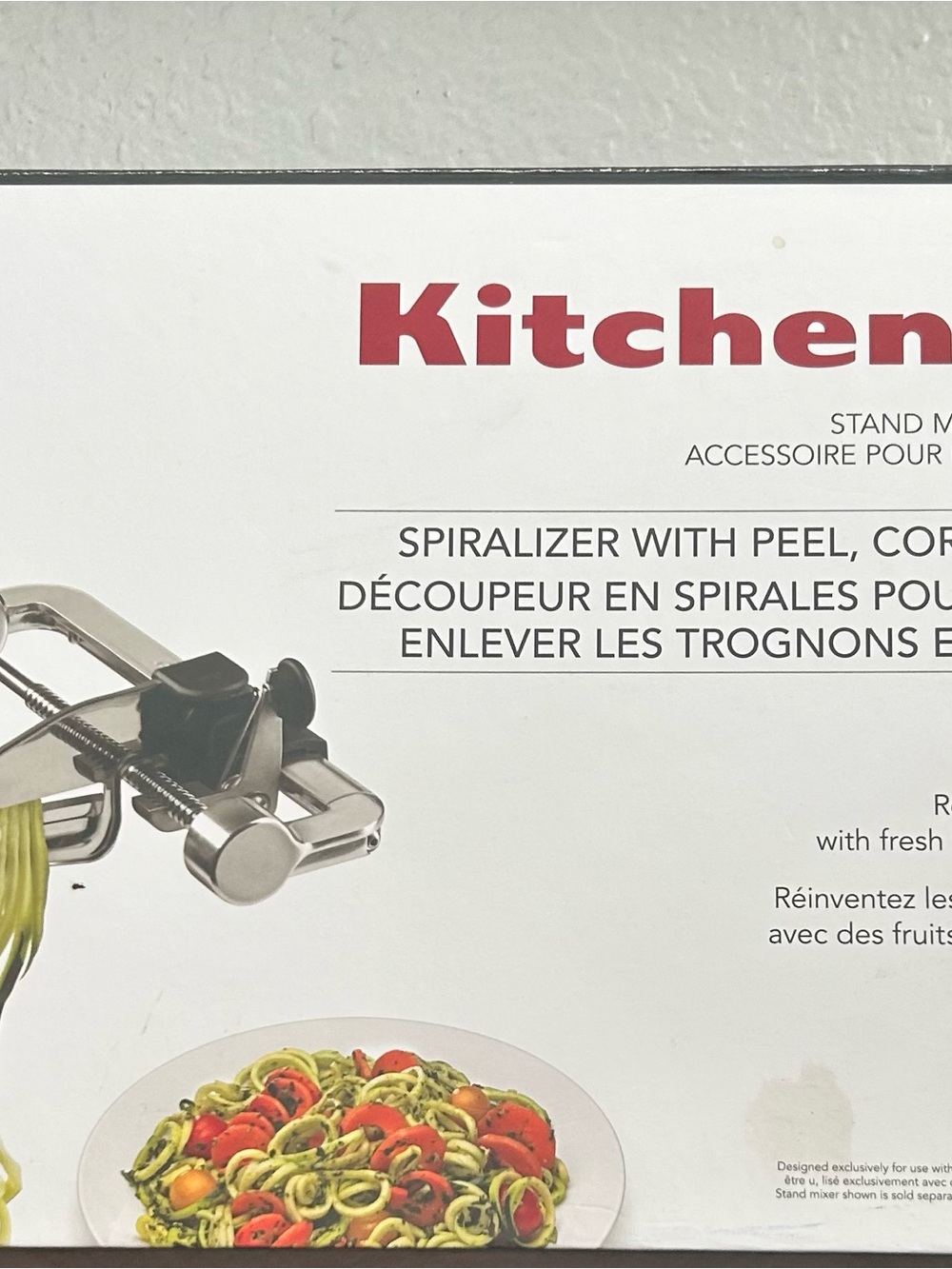 KitchenAid Silver Spiralizer Attachment with Peeler